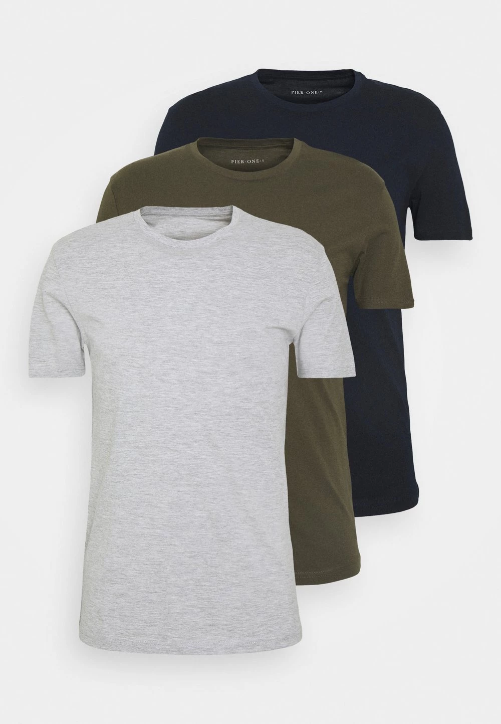 Prix Préférentiel Pier One 3 PACK - T-shirt basique t-shirts col rond homme 16 Prix Préférentiel Pier One 3 PACK - T-shirt basique t-shirts col rond homme – Image 14