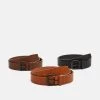 Produit de première qualité Pier One 3 PACK - Ceinture ceintures boucle ardillon unisex -Promos Pier One Boutique 09d87bd208674428961aeac9990444a4