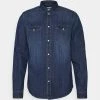Pier One DENIM SHIRT - Chemise Soldes chemises col kent homme -Promos Pier One Boutique 14816eb33aa843d586d3ae8070a120b6