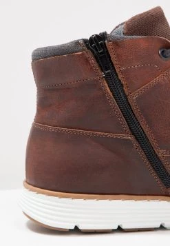 Qualité Garantie Pier One LEATHER - Bottines à lacets boots et bottes rond homme -Promos Pier One Boutique 4f471f0447824443b816aba1b5385b40