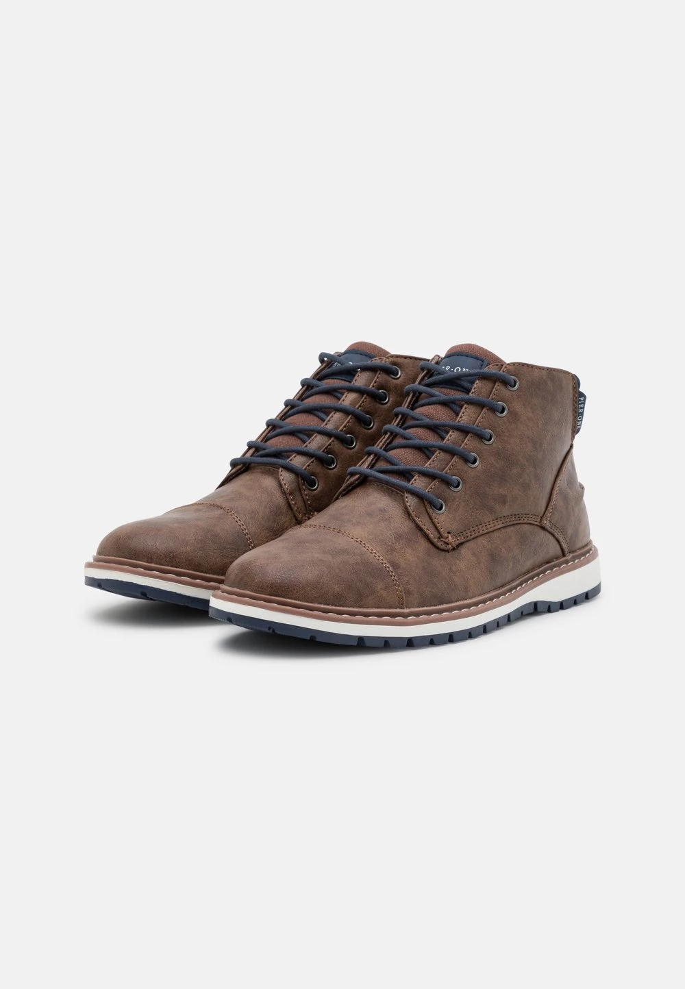 Pier One Rabais Bottines à lacets bottes rond homme 4 Pier One Rabais Bottines à lacets bottes rond homme – Image 2