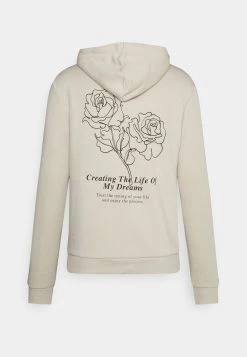 Plus Bas Prix De Vente Pier One FLORAL HOODIE - Sweatshirt - tan sweats & hoodies capuche homme -Promos Pier One Boutique 78493699ef5942e0a1fc4d29f4e34ffb