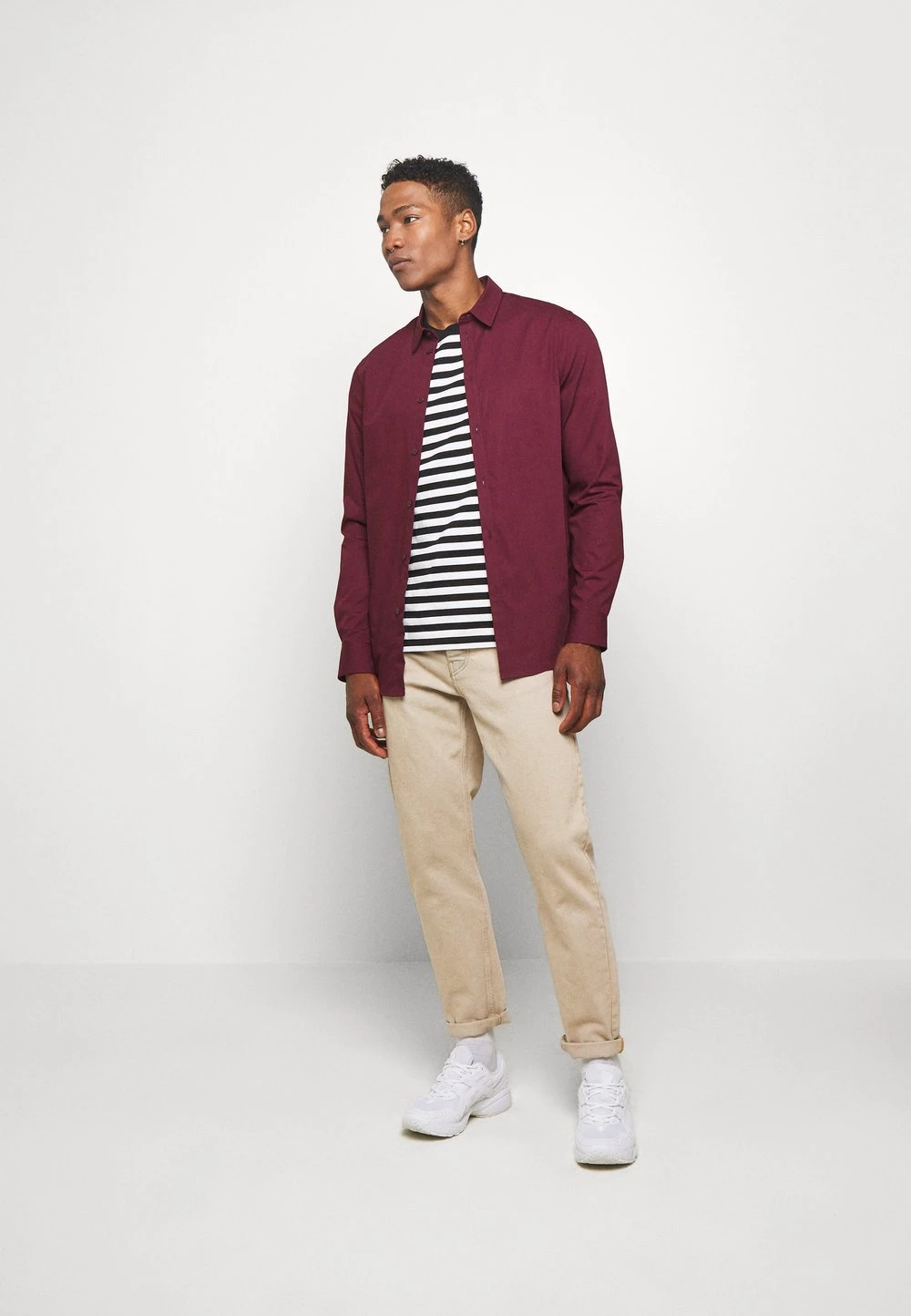 Pier One Bonne Qualité Chemise classique costumes & cravates col kent homme 4 Pier One Bonne Qualité Chemise classique costumes & cravates col kent homme – Image 2