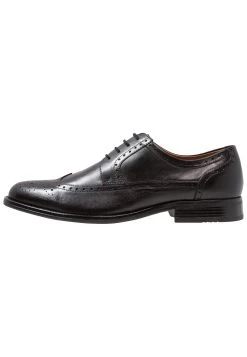 Pier One Réduction LEATHER - Derbies & Richelieus chaussures de ville rond homme - 42, black