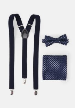 Pier One Haute Qualité SET - Ceinture ceintures fermeture coulissante homme - One Size, dark blue
