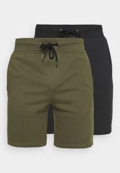 Pier One 2 PACK - Short - light grey /black Qualité garantie 100% pantalons normale homme -Promos Pier One Boutique 97446a5d1f4444a39e0756e4edaa81f0 1