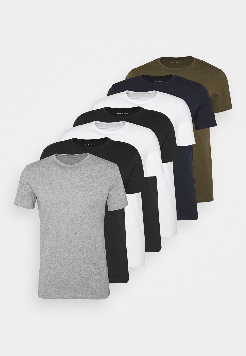 Pier One Prix Gelé 7 PACK - T-shirt basique t-shirts col rond homme 15 Pier One Prix Gelé 7 PACK - T-shirt basique t-shirts col rond homme – Image 13
