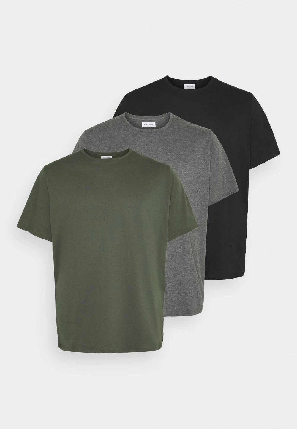 Pier One Prix Favorable 3 PACK - T-shirt basique t-shirts col rond homme 9 Pier One Prix Favorable 3 PACK - T-shirt basique t-shirts col rond homme – Image 7