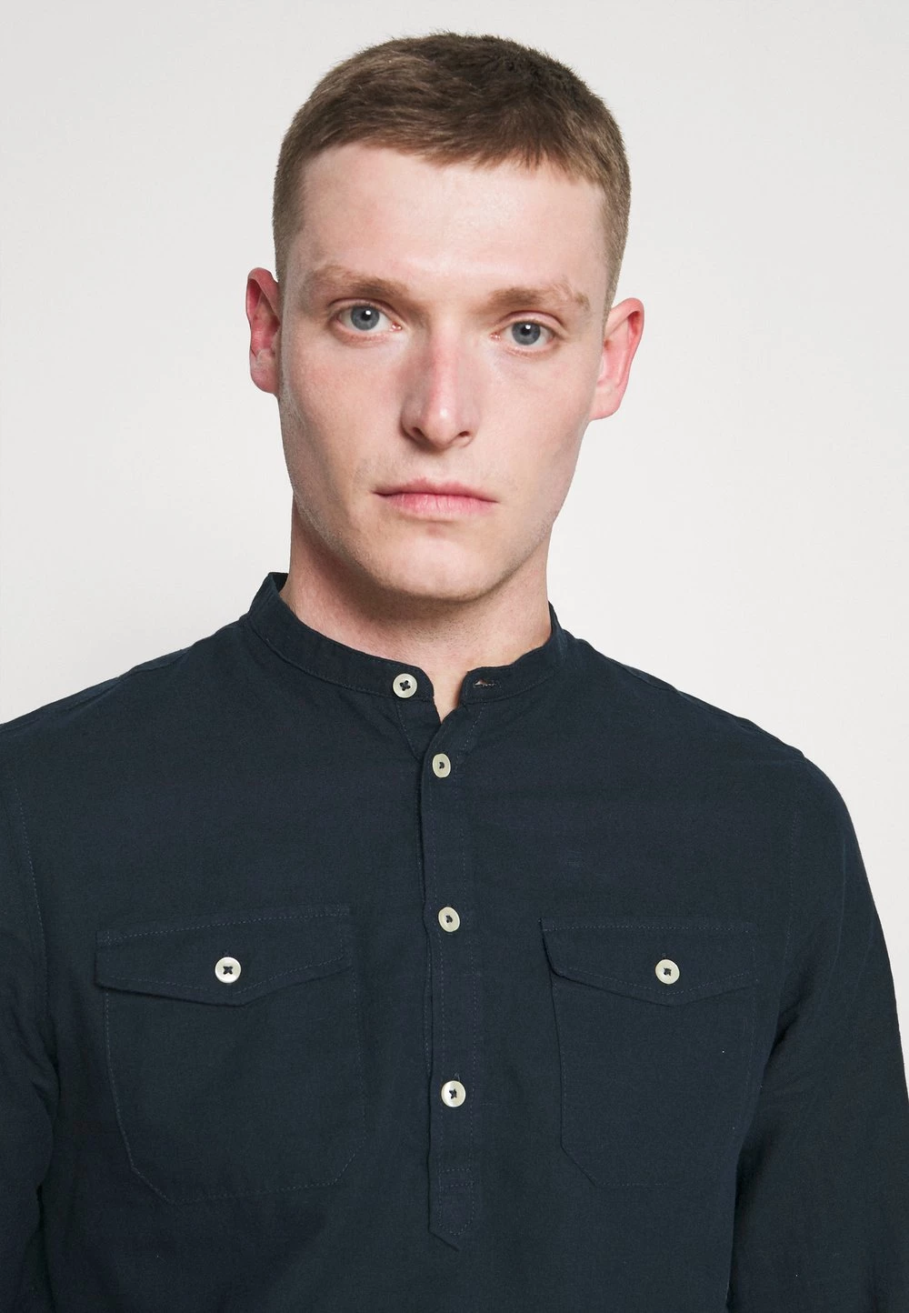 Pier One Qualité Supérieure Chemise chemises col mao homme 6 Pier One Qualité Supérieure Chemise chemises col mao homme – Image 4