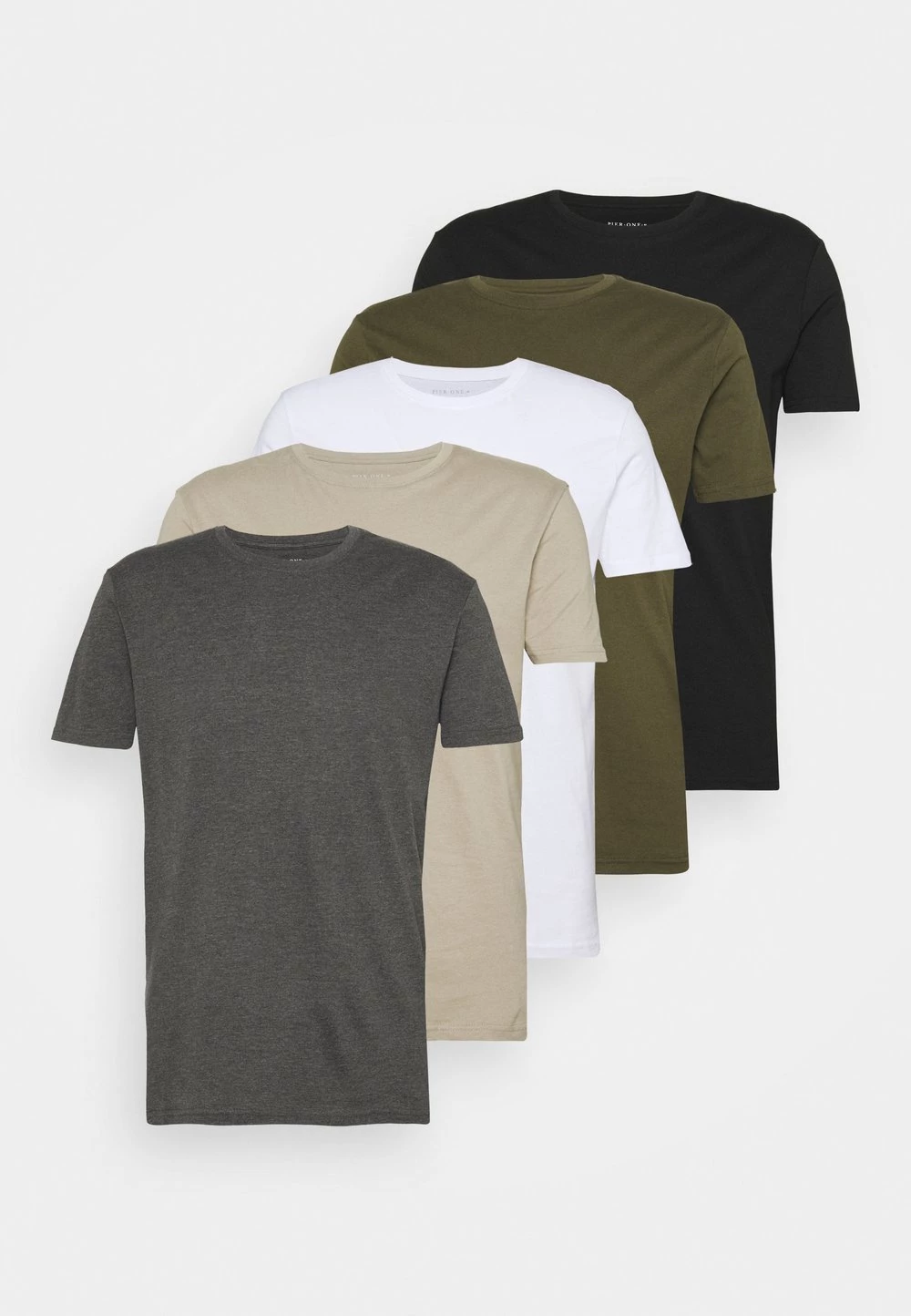 Pier One 5 PACK - T-shirt basique Prix Sacrifiés t-shirts col rond homme 22 Pier One 5 PACK - T-shirt basique Prix Sacrifiés t-shirts col rond homme – Image 20