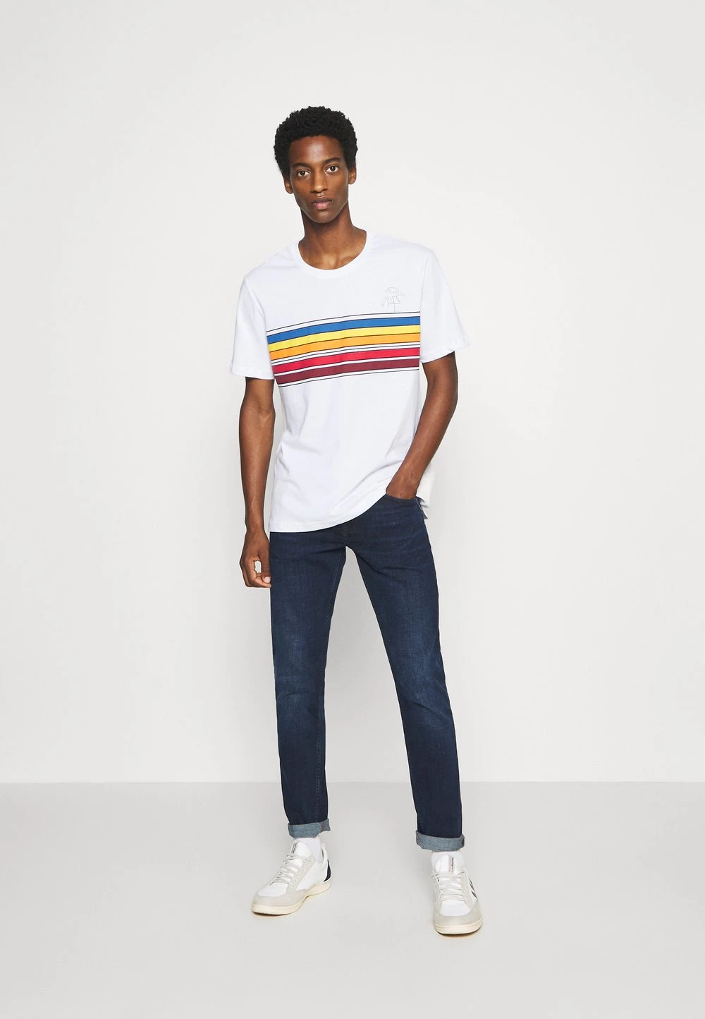 Pier One Première Qualité T-shirt imprimé t-shirts col rond homme 4 Pier One Première Qualité T-shirt imprimé t-shirts col rond homme – Image 2
